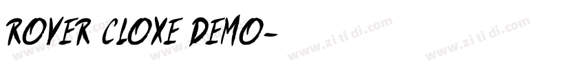 ROVER CLOXE DEMO字体转换